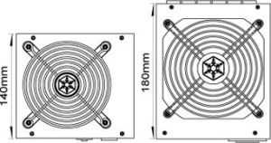 Zasilacz SilverStone Strider PlatinumSeries 550W (SST-ST55F-PT) 13