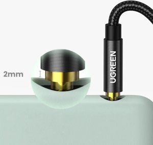 Kabel Ugreen Jack 3.5mm - Jack 3.5mm 1m czarny (UGR648BLK) 13