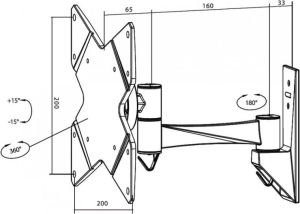 Neomounts Uchwyt ścienny FPMA-W825 10'' - 40'' 4