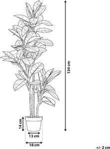Beliani Sztuczna roślina doniczkowa 134 cm FICUS 5