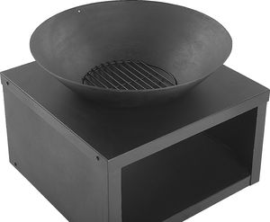 Palenisko ogrodowe Beliani Palenisko ogrodowe stalowe czarne TANARA 4