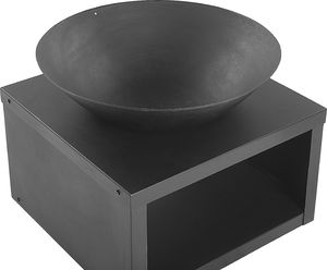 Palenisko ogrodowe Beliani Palenisko ogrodowe stalowe czarne TANARA 5