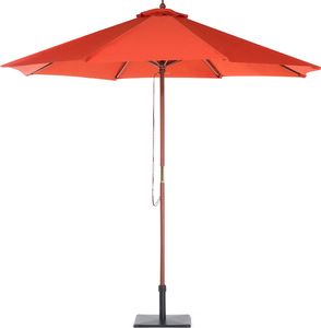 Beliani Parasol ogrodowy Toscana II czerwony 270 cm 2