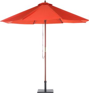 Beliani Parasol ogrodowy Toscana II czerwony 270 cm 3