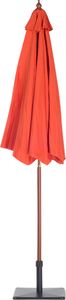 Beliani Parasol ogrodowy Toscana II czerwony 270 cm 4