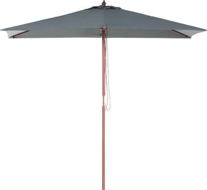 Beliani Parasol ogrodowy 144 x 195 cm szary FLAMENCO 1
