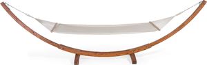 Beliani Hamak ogrodowy drewniany beżowy Treviso 2
