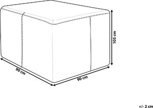 Beliani Pokrowiec ogrodowy 90x90x105cm (5037) 5