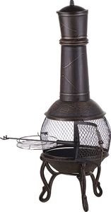 Palenisko ogrodowe Beliani Palenisko ogrodowe stalowe mosiężne TACORA 3