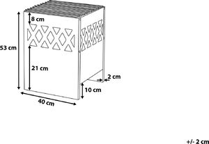 Palenisko ogrodowe Beliani Shiga 40 cm 8