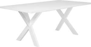 Beliani Stół do jadalni 180 x 100 cm biały LISALA 1
