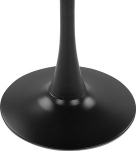 Beliani Stół do jadalni okrągły 90 cm czarny BOCA 3