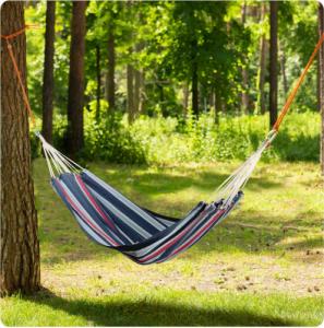 Sofotel Hamak ogrodowy Malaga Double niebiesko-czerwony 6