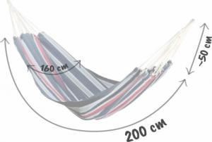 Sofotel Hamak ogrodowy Malaga Double niebiesko-czerwony 7