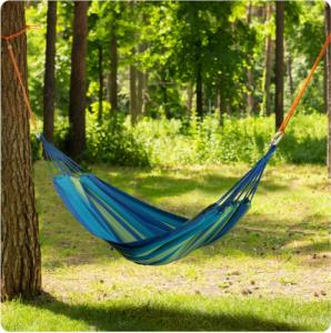 Sofotel Hamak ogrodowy Malaga Double niebiesko-zielony 6