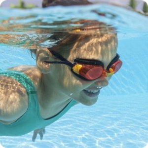 Bestway Okularki do pływania dla dzieci czerwone Bestway 21005 5