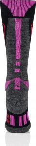 Brubeck BSN002/W Skarpety damskie Snow Force Light szary/różowy M/39-41 3