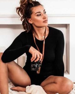 Brubeck LS00900A Koszulka damska z długim rękawem COMFORT COTTON czarny M 3