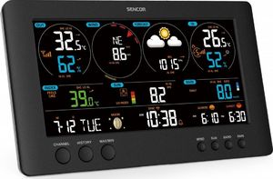 Stacja pogodowa Sencor Sencor Profesjonalna stacja METEO WiFi SWS 12500 wys. LCD 21,4cm Kolor 16