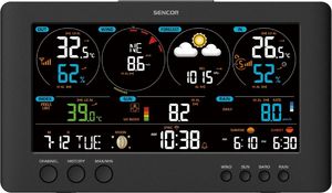 Stacja pogodowa Sencor Sencor Profesjonalna stacja METEO WiFi SWS 12500 wys. LCD 21,4cm Kolor 9