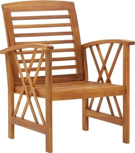 vidaXL 5-częściowy zestaw wypoczynkowy do ogrodu, lite drewno akacjowe 5