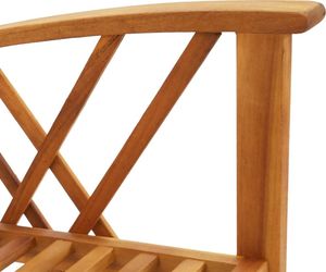 vidaXL 5-częściowy zestaw wypoczynkowy do ogrodu, lite drewno akacjowe 7