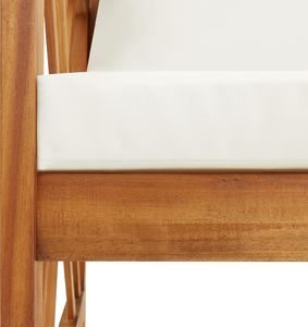 vidaXL 2-cz. zestaw wypoczynkowy do ogrodu, poduszki, drewno akacjowe 7