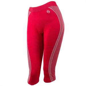 Brubeck SP00140 Spodnie damskie 2/3 BALANCE czerwony L 1