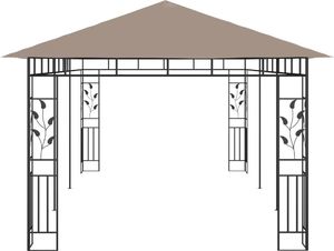 vidaXL Altana ogrodowa z moskitierą, 6x3x2,73 m, kolor taupe, 180 g/m 4