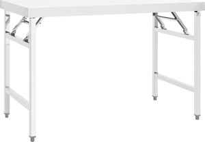vidaXL Kuchenny, składany stół roboczy, 120x60x80 cm, stal nierdzewna 1