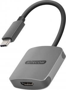 Adapter USB Sitecom CN-372 USB-C - HDMI Szary  (001900110000) 1