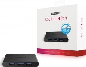 HUB USB Sitecom CN-083 1x microUSB  + 4x USB-A 3.0 (001575290000) 3