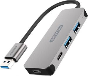 HUB USB Sitecom CN-399 2x USB-C  + 2x USB-A 3.1 Gen1 (001888500000) 1