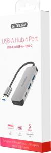 HUB USB Sitecom CN-399 2x USB-C  + 2x USB-A 3.1 Gen1 (001888500000) 2