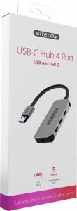 HUB USB Sitecom CN-388 4x USB-C  + 3.1 Gen1 (001909820000) 3
