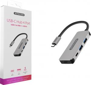 HUB USB Sitecom CN-384 2x USB-C  + 2x USB-A 3.1 Gen1 (001909790000) 3