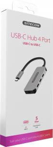 HUB USB Sitecom CN-385 4x USB-C  + 3.1 Gen1 (001909780000) 2