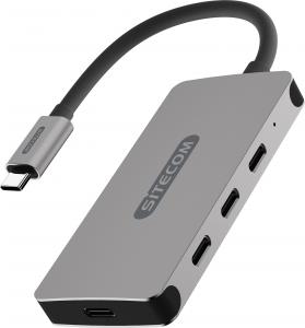 HUB USB Sitecom CN-386 1x USB-C PD 3x USB-C  + 3.1 Gen1 (001909770000) 1