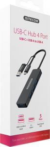 HUB USB Sitecom 4x USB-A 3.0 (001924070000) 2