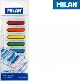 Milan Zakładki Milan indeksujące 45x12 transparentne strzałki 1