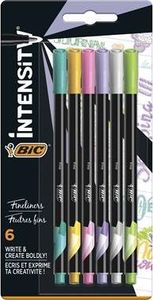Bic Cienkopisy BIC Intensity Fine mix Pastel blister 6 kolorów 1