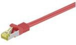 Patchcord, S/FTP, Cat7, 0.25m, czerwony 1