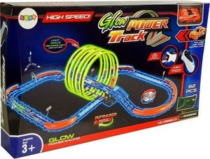 Lean Sport Tor samochodowy świecący w ciemności  z pętlami i autkiem zdalnie sterowanym  (7052) 5