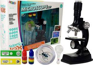 Lean Sport Mikroskop Dziecięcy Edukacyjny dla Małego Naukowca 900x 600x 100x 1