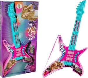 Lean Sport Gitara elektryczna ze światłami i dźwiękami różowa 62cm 1