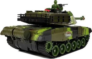 Lean Sport Duży Czołg Zdalnie Sterowany R/C 2.4 Ghz Światła Odgłosy Strzelania Zielony 3