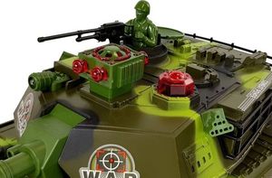 Lean Sport Duży Czołg Zdalnie Sterowany R/C 2.4 Ghz Światła Odgłosy Strzelania Zielony 4