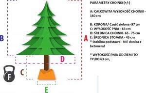 Lean Sport Choinka sztuczna na pniu 12