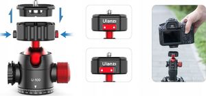 Głowica Ulanzi Głowica Kulowa 3d 1/4 3/8 Arca Swiss Ulanzi U-100 4