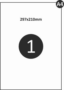 MD Labels Papier samoprzylepne 210x297mm 100ark A4 mat 5